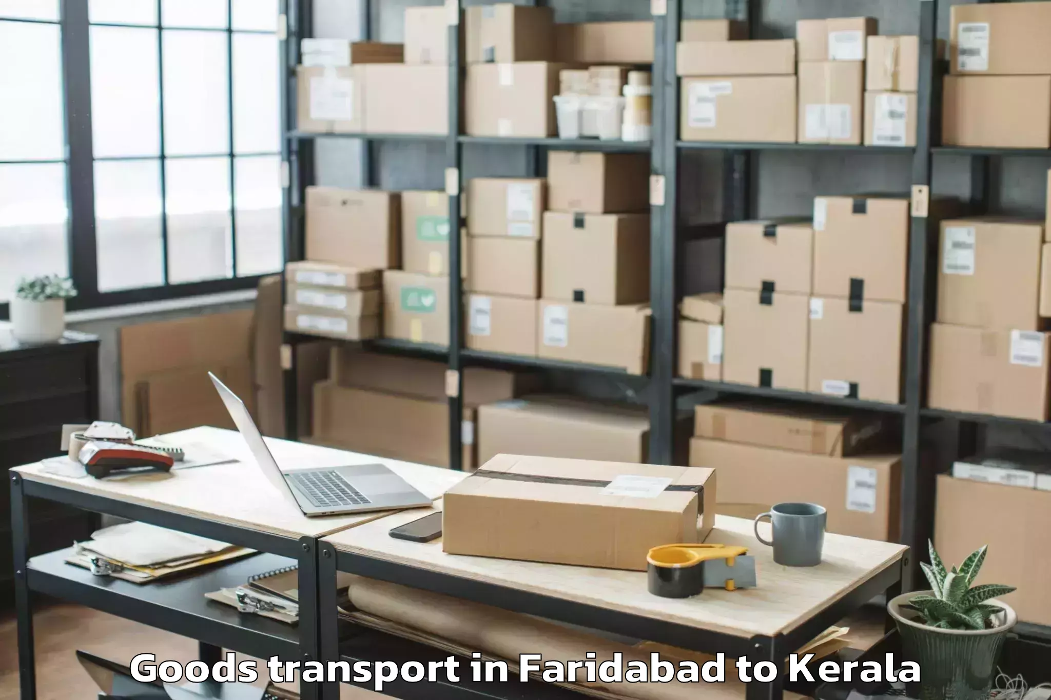 Leading Faridabad to Kilimanoor Goods Transport Provider